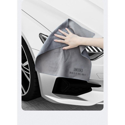 Khăn Lau 2 Mặt Da Lộn, Chất Vải Siêu Mịn, Siêu Thấm Hút Cho Xe Ô Tô