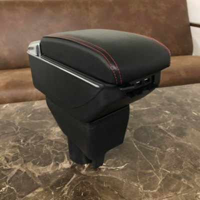 Hộp tỳ tay ô tô, xe hơi cao cấp Toyota Yaris và Vios tích hợp 7 cổng USB 2014-2019 DUSB-YRIS