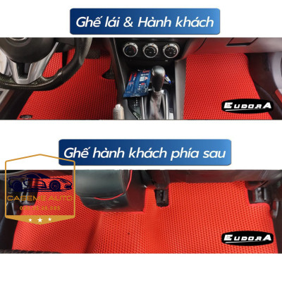 [HONDA CR-V] Thảm Trải Sàn, Lót Sàn Ô Tô Cao Su Eudora CloudFoam Thiết Kế Theo Xe Dành Cho Xe HONDA CR-V, Chống Nước, Không Mùi, Ngăn Bụi Bẩn, Dễ Vệ Sinh - Hàng Chính Hãng