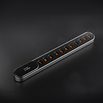 Bảng số điện thoại gắn taplo xe hơi, bảng số điện thoại ô tô, phone car, chất liệu metal cao cấp