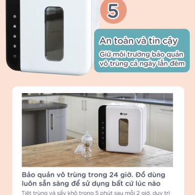 Máy tiệt trùng bằng tia UV và sấy khô Tommee Tippee