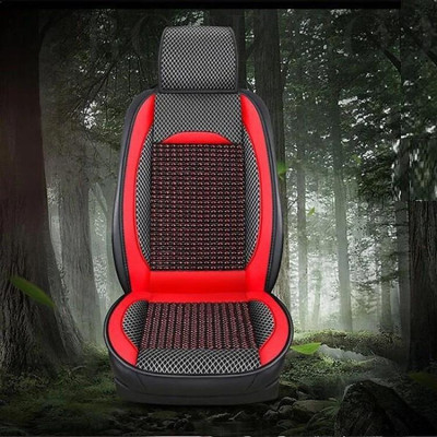 Lót Ghế ô tô Chất Liệu Da Cao Cấp Phủ 1 Ghế Trước,Có Đan Hạt Gỗ Chống Nóng, Massage Lưng cao cấp