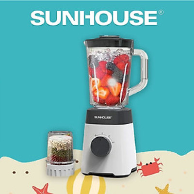 Máy xay sinh tố SUNHOUSE SHD5114 công suất 450W siêu khỏe xay được đá viên - Hàng chính hãng
