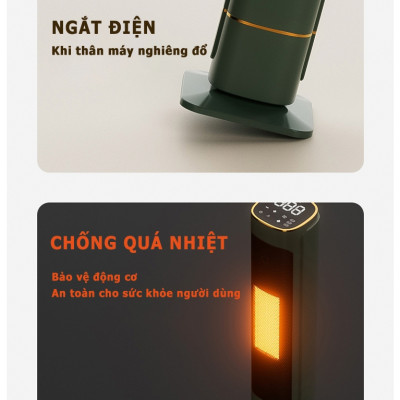 Quạt sưởi gốm cây đứng Sothing Changhong CÔNG SUẤT LỚN 2000W, máy sưởi cây sưởi gốm PTC Ceramic không khô da - Hàng nhập khẩu