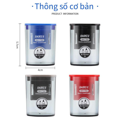 Combo 3 cái Chuốt Gọt Bút Chì BAOKE-4 Màu ngẫu nhiên-SH1702