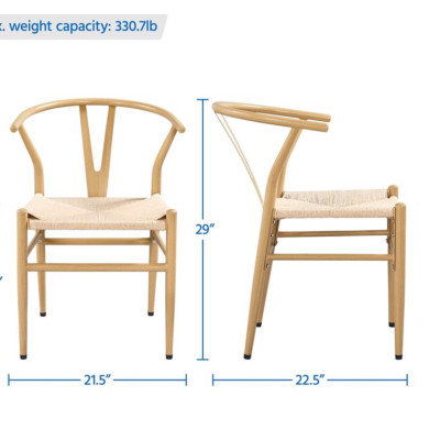 Ghế ăn Juno Sofa mặt ngồi đan dây kích thước 55 x 53 x 71cm