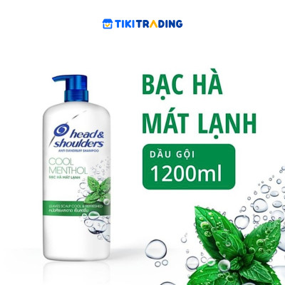 Dầu Gội Head&Shoulders Bạc Hà Mát Lạnh Chai 1200ml 