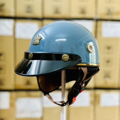 Mũ bảo hiểm xe máy 1/2 Royal M379 chính hãng có đệm cổ dành cho nam nữ đi xe máy-Nón Trùm