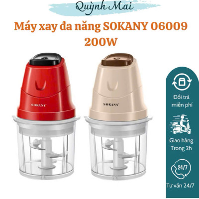 Máy Xay Thịt Đa Năng SK-06009, Công Suất 200W, Dung Tích 700ml, Xay Thịt Cá, Thực Phẩm, Sinh Tố, Xay Đá - HÀNG CHÍNH HÃNG MINIIN