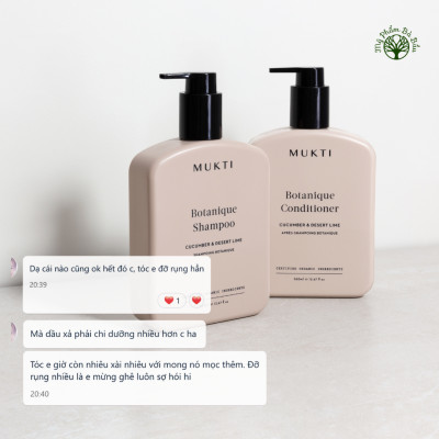 Dầu Gội Phục Hồi & Ngừa Rụng Tóc Mukti Botanique Shampoo 360ml