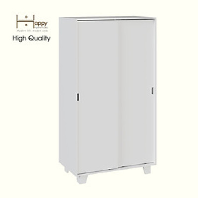 HAPPY FURNITURE , ALVA - Tủ quần áo 2 cửa lùa, TCL_041 , 100cm x 54cm x 180cm DxRxC