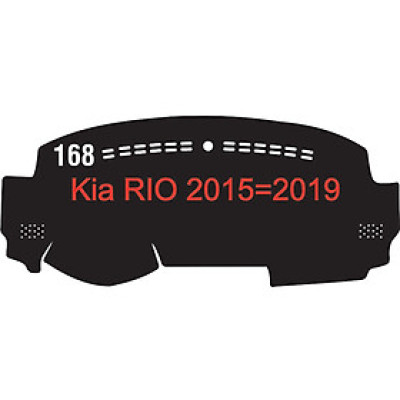 Thảm da Taplo vân Carbon Cao cấp dành cho xe Kia-Rio-2015-2019 có khắc chữ Kia-Rio và cắt bằng máy lazer