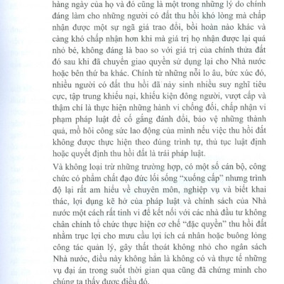 Quy Trình Pháp Lý Thu Hồi Đất, Trưng Dụng Đất, Bồi Thường, Hỗ Trợ, Tái Định Cư Và Giải Quyết Khiếu Nại, Tố Cáo, Khởi Kiện Của Người Có Đất Thu Hồi, Trưng Dụng