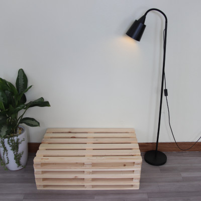 Giường ngủ gỗ CT01 Juno Sofa màu vàng nhạt 