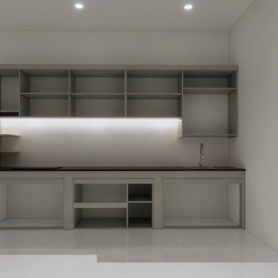 Tủ bếp nhựa trên/ dưới giao lắp tận nhà Tundo Ngang 2m5 x Bếp dưới cao 80 x Bếp trên 70 cm