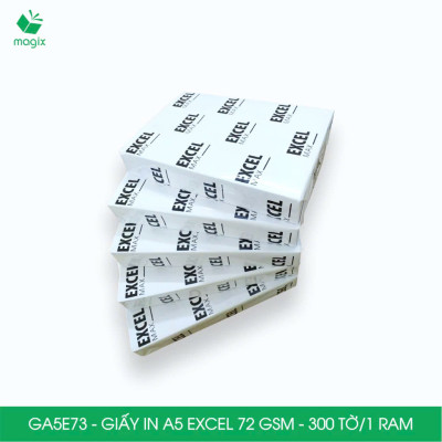 Combo 5 ram Giấy in đơn hàng A5 Excel 72 gsm - Giấy in văn phòng