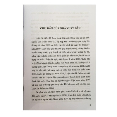 Sách - Luật Đê Điều (Hiện Hành) (Sửa Đổi, Bổ Sung Năm 2008, 2018, 2020) - NXB Chính Trị Quốc Gia