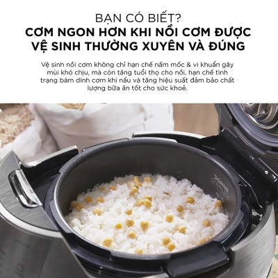 Nồi cơm điện tử áp suất cao tần Cuckoo 1.8L CRP-CHSS1009FN (Màu nâu) - Hàng chính hãng