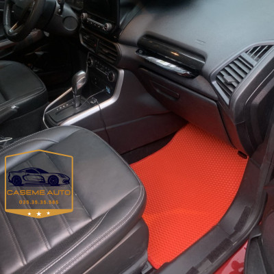 [FORD ECOSPORT] Thảm Trải Sàn, Lót Sàn Ô Tô Cao Su Eudora CloudFoam Thiết Kế Theo Xe Dành Cho Xe FORD ECOSPORT, Chống Nước, Không Mùi, Ngăn Bụi Bẩn, Dễ Vệ Sinh - Hàng Chính Hãng