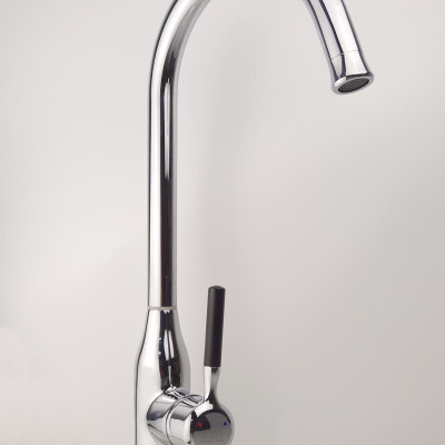 Vòi rửa  chén nóng lạnh Đồng mạ Chrome Eurolife EL-KM04 (Trắng bạc)