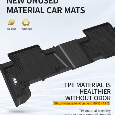 Thảm lót sàn xe ô tô TOYOTA TUNDRA 2013- đến nay Nhãn hiệu Macsim 3W chất liệu nhựa TPE đúc khuôn cao cấp - màu đen