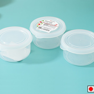 Set 03 hộp chia thức ăn dặm cho bé Nakaya Firm Pack F 180ml - Hàng nội địa Nhật Bản |#Made in Japan| |#K-142|