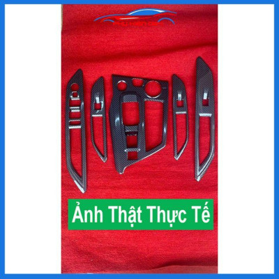 Ốp nội thất xe ô tô Peugeot 3008-5008 vân cacbon