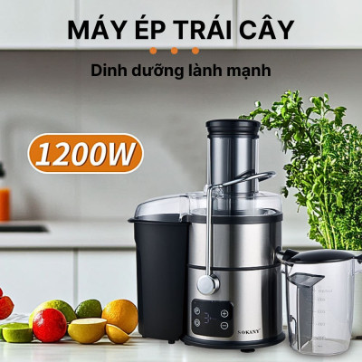 Máy ép trái cây đa năng SOKANY SK-03014 công suất cao lên đến 1200W, ép được trái cây hoa quả nhanh chóng - HÀNG CHÍNH HÃNG