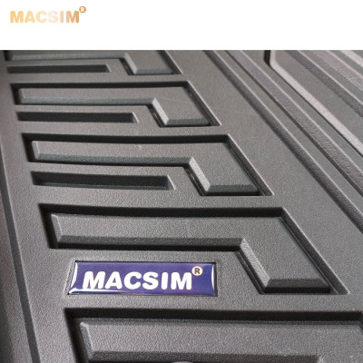 Thảm lót sàn xe ô tô BMW New 320i/330i 2019+ Nhãn hiệu Macsim chất liệu nhựa TPE đúc khuôn cao cấp - màu đen