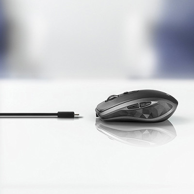Chuột không dây Bluetooth Logitech MX Anywhere 2s - nhỏ gọn, dùng mọi bề mặt, con lăn HyperFast, sạc nhanh USB-A, phù hợp Mac/ Laptop - Hàng chính hãng