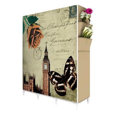 Tủ Vải 3D Sắc Màu Pha Lê 3 Buồng 8 Ngăn TV3D-3B8N (105 x 165 cm) - Màu Ngẫu Nhiên