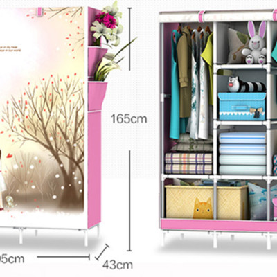 Tủ Vải 3D Sắc Màu Pha Lê 3 Buồng 8 Ngăn TV3D-3B8N (105 x 165 cm) - Màu Ngẫu Nhiên