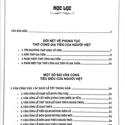 Tập Văn Cúng Gia Tiên (Văn Khẩn Tại Nhà)