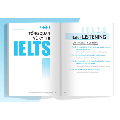Sách IELTS Foundation - Luyện thi IELTS cho người mới bắt đầu 4 kỹ năng