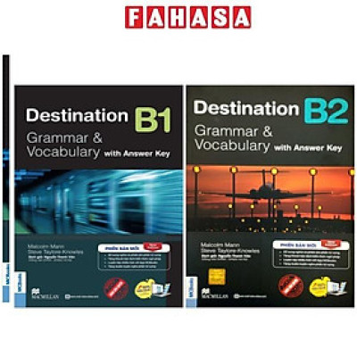 Sách - Combo Sách Destination - Grammar And Vocabulary with Answer Key - B1 + B2 (Bộ 2 Cuốn)