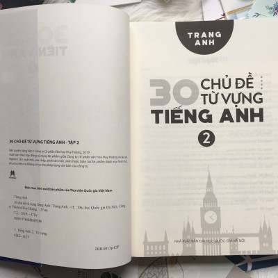30 Chủ Đề Từ Vựng Tiếng Anh - Tập 2 (Trang Anh) - Tặng Kèm Sổ Tay Mini Siêu Dễ Thương