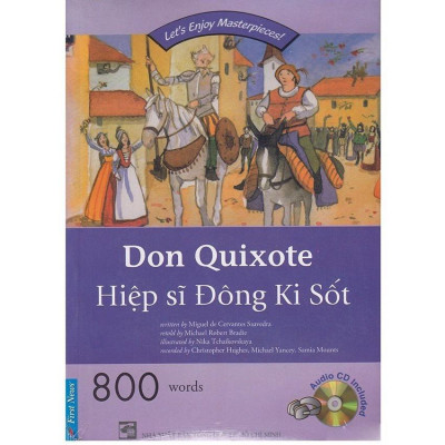 Combo Happy Readers Chờ đợi Godot + Hiệp sĩ Đông Ki Sốt (800 words kèm CD) - Bản Quyền