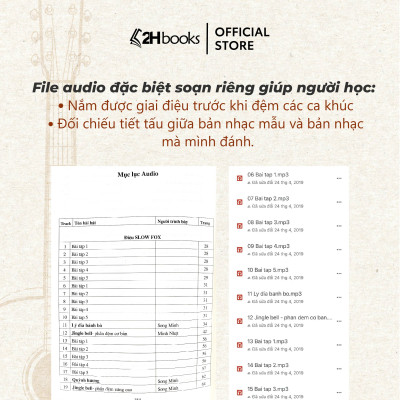 Sách học guitar, Combo 30, 36, 45 ngày biết đệm guitar, tự học guitar cơ bản, giáo trình guitar, học đàn guitar- 2HBooks