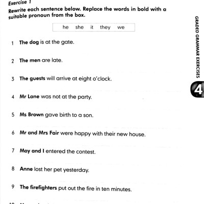 Graded Grammar Exercises 4