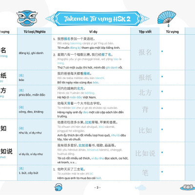 Sách - Takenote - Từ Vựng HSK Tiếng Trung - HSK2 (Cung Cấp 772 Từ Vựng)
