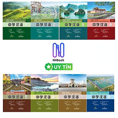 Combo Tiếng Trung dành cho học sinh trung học ( trọn bộ 8 cuốn bài học )