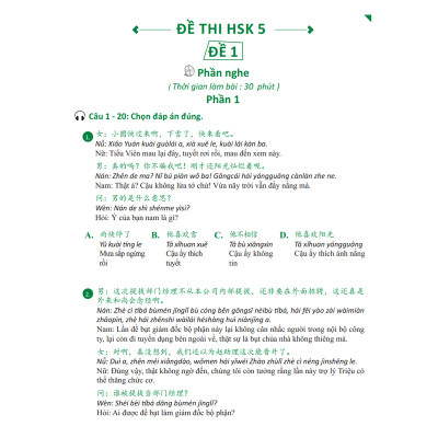 Sách - Giáo Trình Chinh Phục HSK 5 và HSK 6 - Luyện Thi HSK/HSKK - (Bài tập - Đáp án - Giải thích) - Phạm Dương Châu