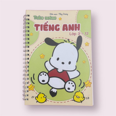 Sách- Sổ giấy Lò xo Take note Tiếng Anh Lớp 3-12 (Phiên bản cập nhật Mới nhất 2025)