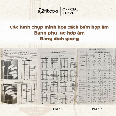Sách học guitar, Combo 30, 36, 45 ngày biết đệm guitar, tự học guitar cơ bản, giáo trình guitar, học đàn guitar- 2HBooks