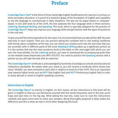 Succeed In The Cambridge Flyers English Test (Kèm CD)