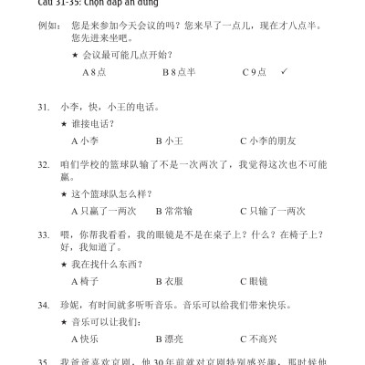 Bài Tập Giáo Trình Hán Ngữ Tập 2 – Quyển 1&2 – Luyện Thi HSK Cấp 3-4 (Tặng Kèm Khoá Học Trực Tuyến)