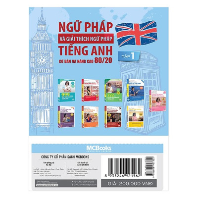 Ngữ Pháp Và Giải Thích Ngữ Pháp Tiếng Anh Cơ Bản Và Nâng Cao (Tập 1) (Tặng kèm iring siêu dễ thương s2)