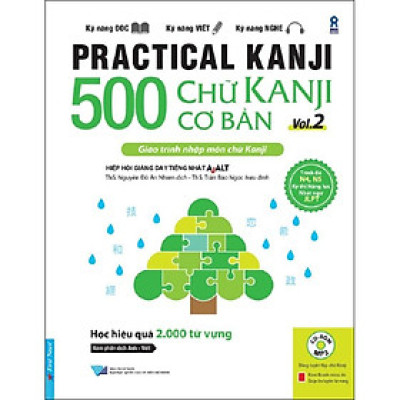 Sách 500 Chữ Kanji Cơ Bản Vol.2 + kèm CD Bản Quyền