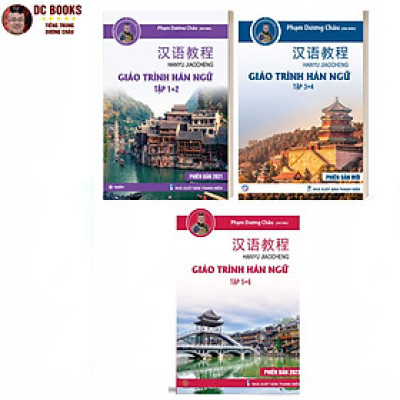 Sách - Combo Giáo Trình Hán Ngữ 123456 (3 quyển) - Tự Học Tiếng Trung Cấp Tốc Cho Người Việt - Phiên Bản Đặc Biệt - Tiếng Trung Dương Châu