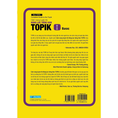 - Combo Cẩm  Nang Luyện Thi Năng Lực Tiếng Hàn TOPIK ( Tập 1 + Tập 2 ) + CD - - Bản Quyền